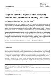 Weighted Quantile Regression for Analyzing Health Care Cost Data