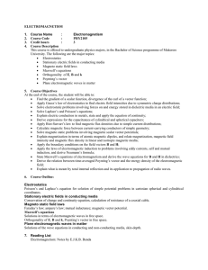 ELECTROMAGNETISM - Makerere University Courses