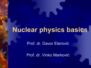 Basics of nuclear physics