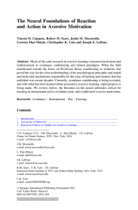 The Neural Foundations of Reaction and Action in Aversive Motivation