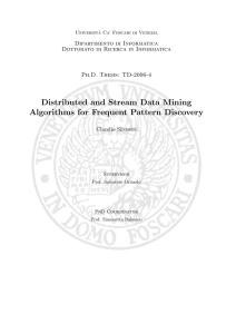 Distributed and Stream Data Mining Algorithms for