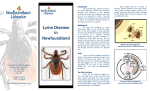 Lyme Disease in Newfoundland - Forestry and Agrifoods Agency