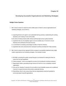 Chapter 02 Developing Successful Organizational and Marketing
