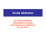 Acute abdomen