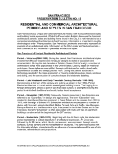 residential and commercial architectural periods and styles in san