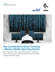 Key Considerations When Choosing a Modern Mobile Operating
