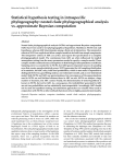 Statistical hypothesis testing in intraspecific phylogeography: nested