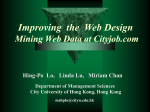 Improving Web Design Mining Web Data at SCMP.com