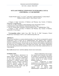 ocular complications due to intraoral local anesthesia: a case report