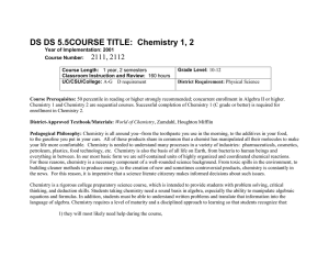 Chem Course Desc2. New