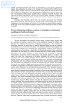 Factors influencing sandstone response to changing environmental