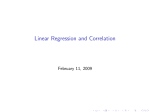 Linear Regression Notes