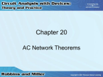 Chapter 20: AC Network Theorems