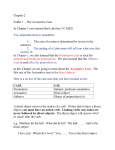 Chapter 2 Folder 1 – The Accusative Case In Chapter 1 you learned