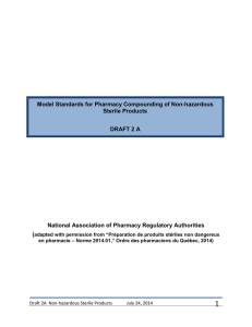 Model Standards for Pharmacy Compounding of Non