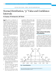 Normal Distribution, “p” Value and Confidence Intervals