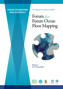 Forum Future Ocean Floor Mapping - Ismar-Cnr