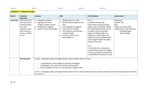 MGS43 Geometry 3 Fall Curriculum Map