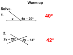 Proving Triangles congruent sss sas asa aas hl