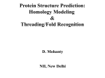 Homology Modelling and Methods for Fold Recognition