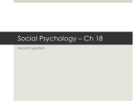 Social Psychology * Ch 18 - Lincoln Park High School