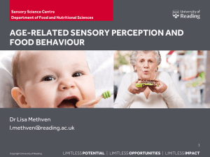 Changes in Perception with Age - University of Reading, Meteorology