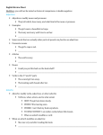 English Review Sheet Modifiers: you will not be tested on forms of