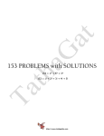 153 PROBLEMS with SOLUTIONS