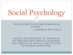 Social Psychology