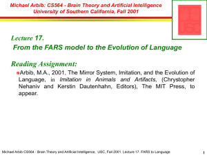 17. FARS to Language (2001) - USC