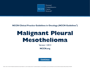 NCCN Clinical Practice Guidelines in Oncology (NCCN Guidelines