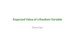 Expected Value of a Random Variable