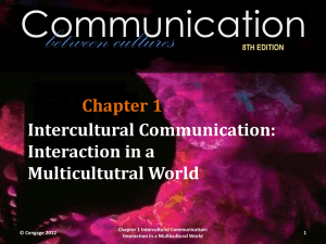 8TH EDITION Chapter 1 Intercultural Communication: Interaction in