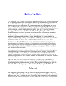 Mil Hist – Battle of the Bulge