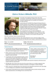 Elaine Vickers BMedSc PhD