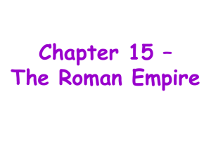 Octavian became sole ruler of Rome The Roman Empire