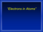 Chapter 5 Electrons in Atoms