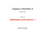 W19 Aldehydes ketones I