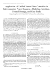 Application of unified power flow controller in interconnected power