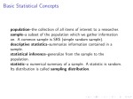 Basic Statistical Concepts - James Madison University