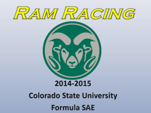 Ram Racing - Colorado State University College of Engineering