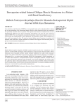 Enoxaparine-related Internal Oblique Muscle Hematoma in a Patient