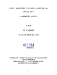 Data Structures and algorithms lab using C,C++