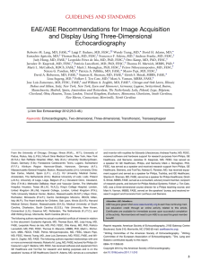 EAE/ASE recommendations for image acquisition and display using