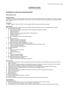 MATH 176 Page 1 of 3 Curriculum Committee Approval: 12-2