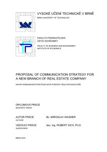 vysoké učení technické v brně proposal of communication strategy