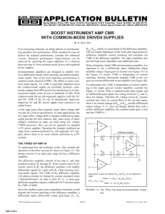 5 8 1 1 9 4 2 BOOST INSTRUMENT AMP CMR WITH COMMON
