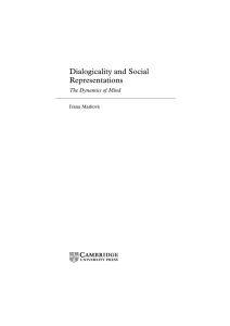 Dialogicality and Social Representations