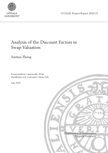 Analysis of the Discount Factors in Swap Valuation