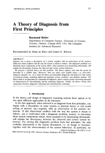 A Theory of Diagnosis from First Principles